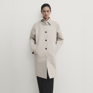 Massimo Dutti Cotton Trench Coat.